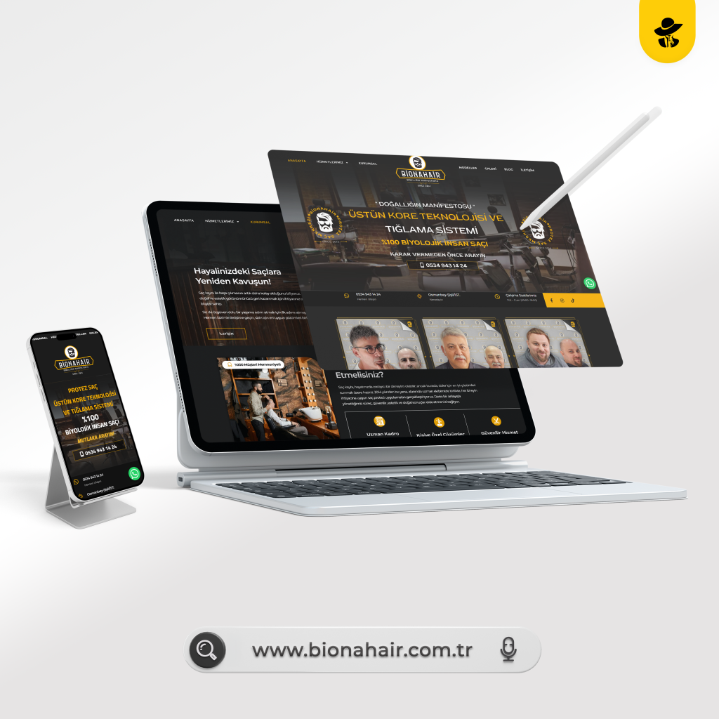 Bionahair Protez Saç Kurumsal Web Tasarımı web tasarım projesi