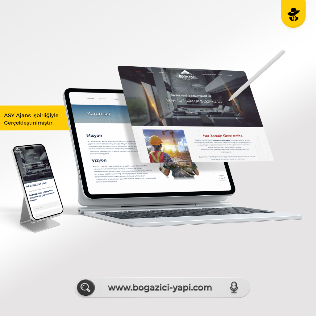 Boğaziçi Yapı İnşaat Kurumsal Web Tasarımı web tasarım projesi