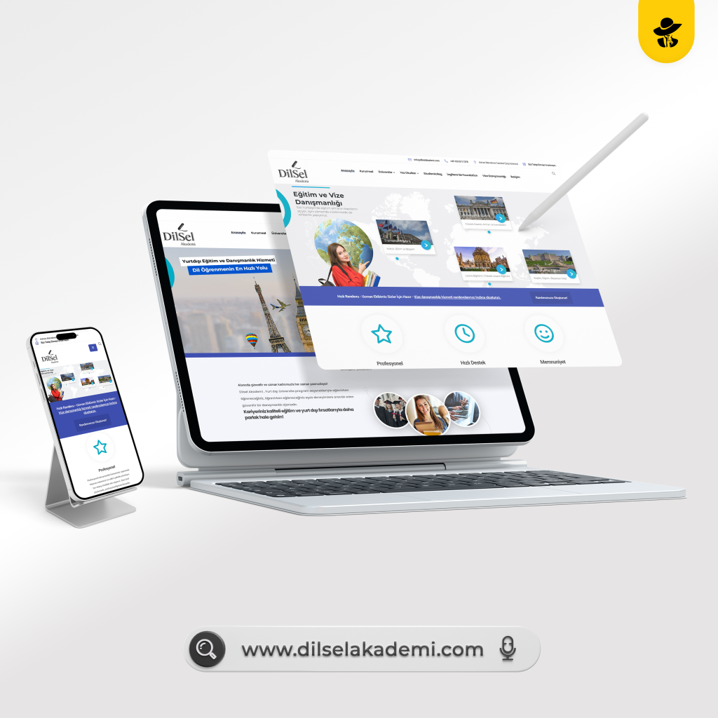 Dilsel Akademi Yurtdışı Eğitim Web Tasarımı web tasarım projesi