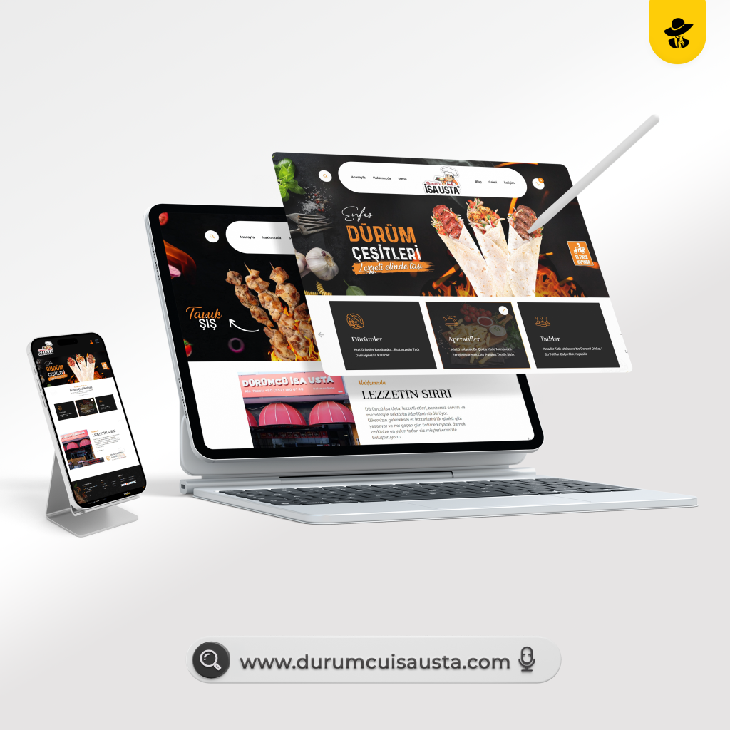 Dürümcü İsa Usta Restoran Web Tasarımı web tasarım projesi