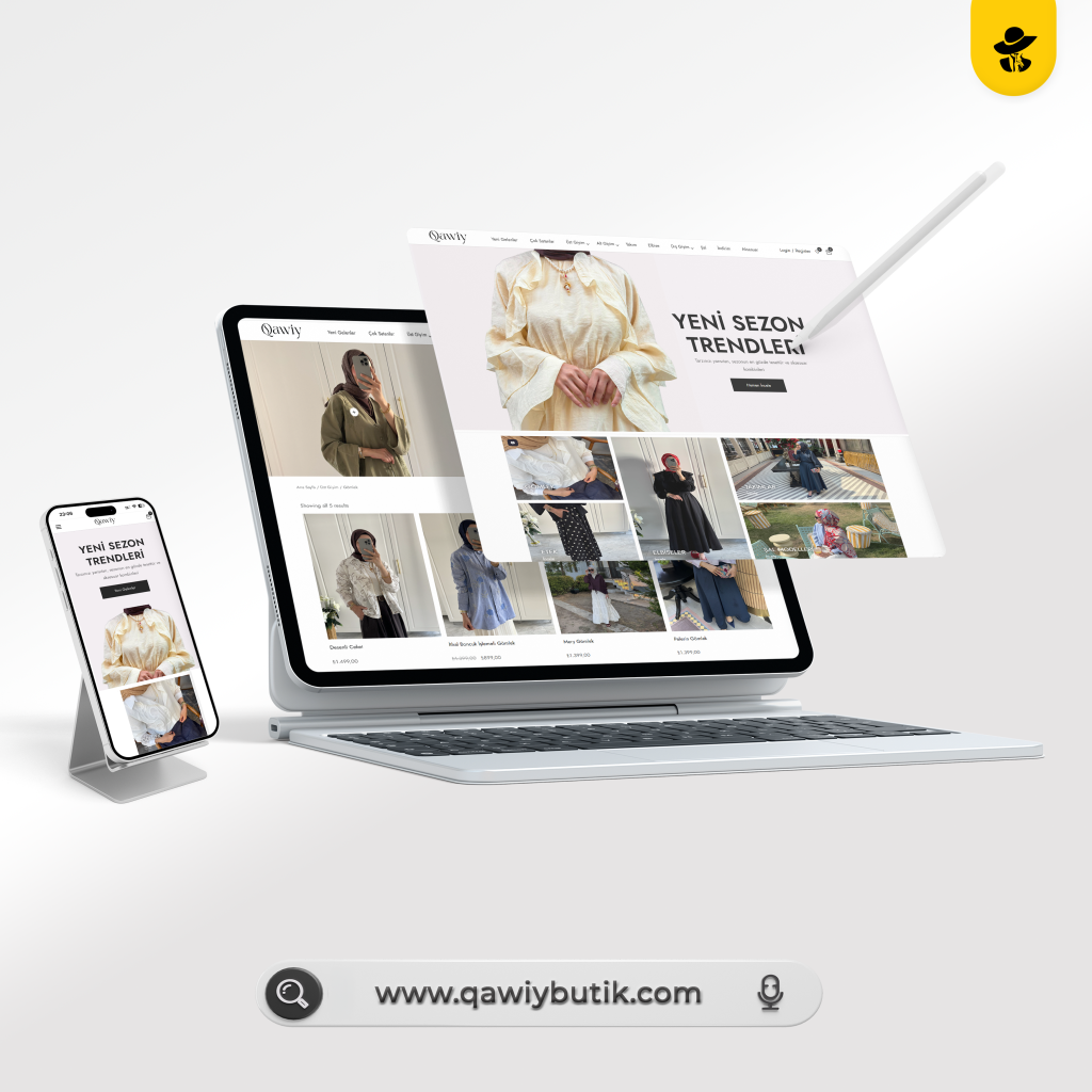 Butik Tesettür ve Giyim E-Ticaret Web Tasarımı web tasarım projesi